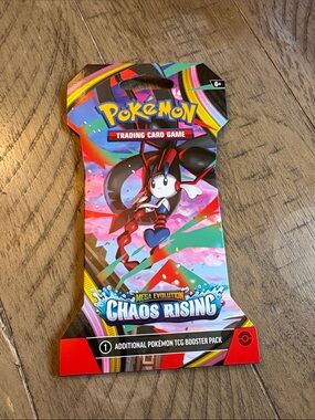 Pokemon Chaos Rising Booster Pack - Multicolor Red Blue Pink